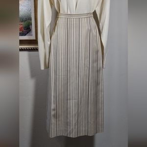 Duckenfield's Woven Silk Stripe Skirt